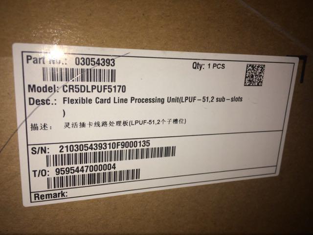华为NE40E-X8 CR5DLPUF5170 灵活插卡线路处理板(LPUF-51,2个子槽位)